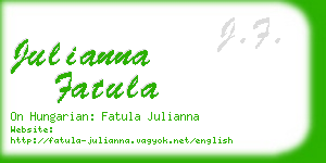 julianna fatula business card